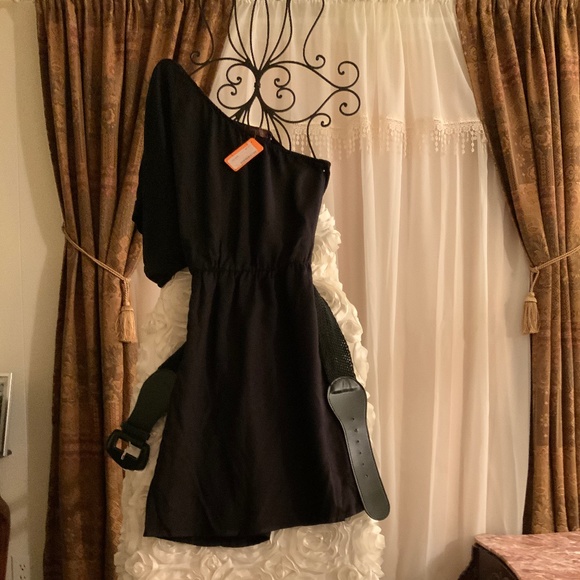 Lovely Day Dresses & Skirts - NWT lovely day one shoulder dress with belt